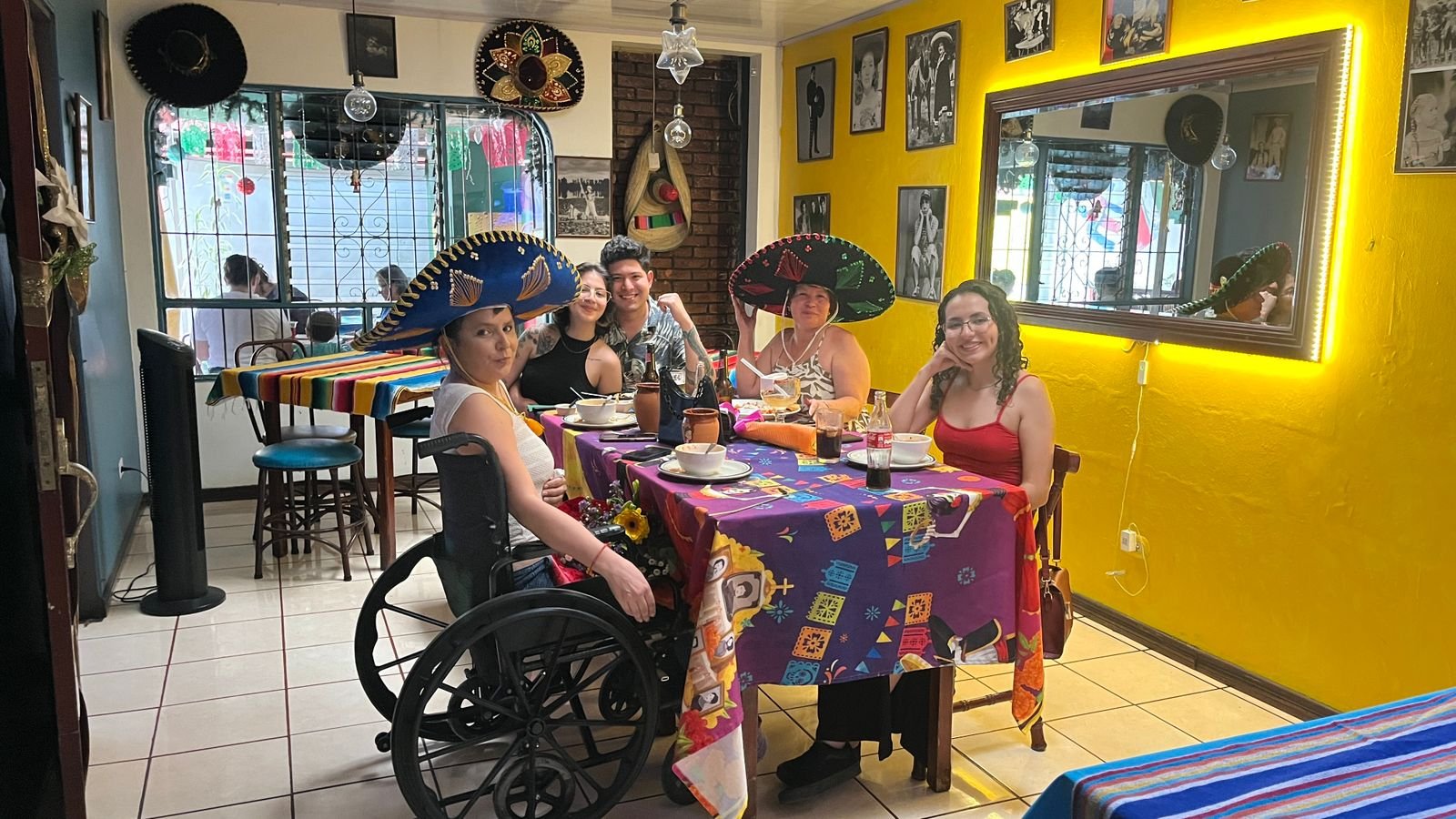 Ambiente del restaurante María Bonita